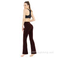 Fanm pantalon nwa bootcut yoga